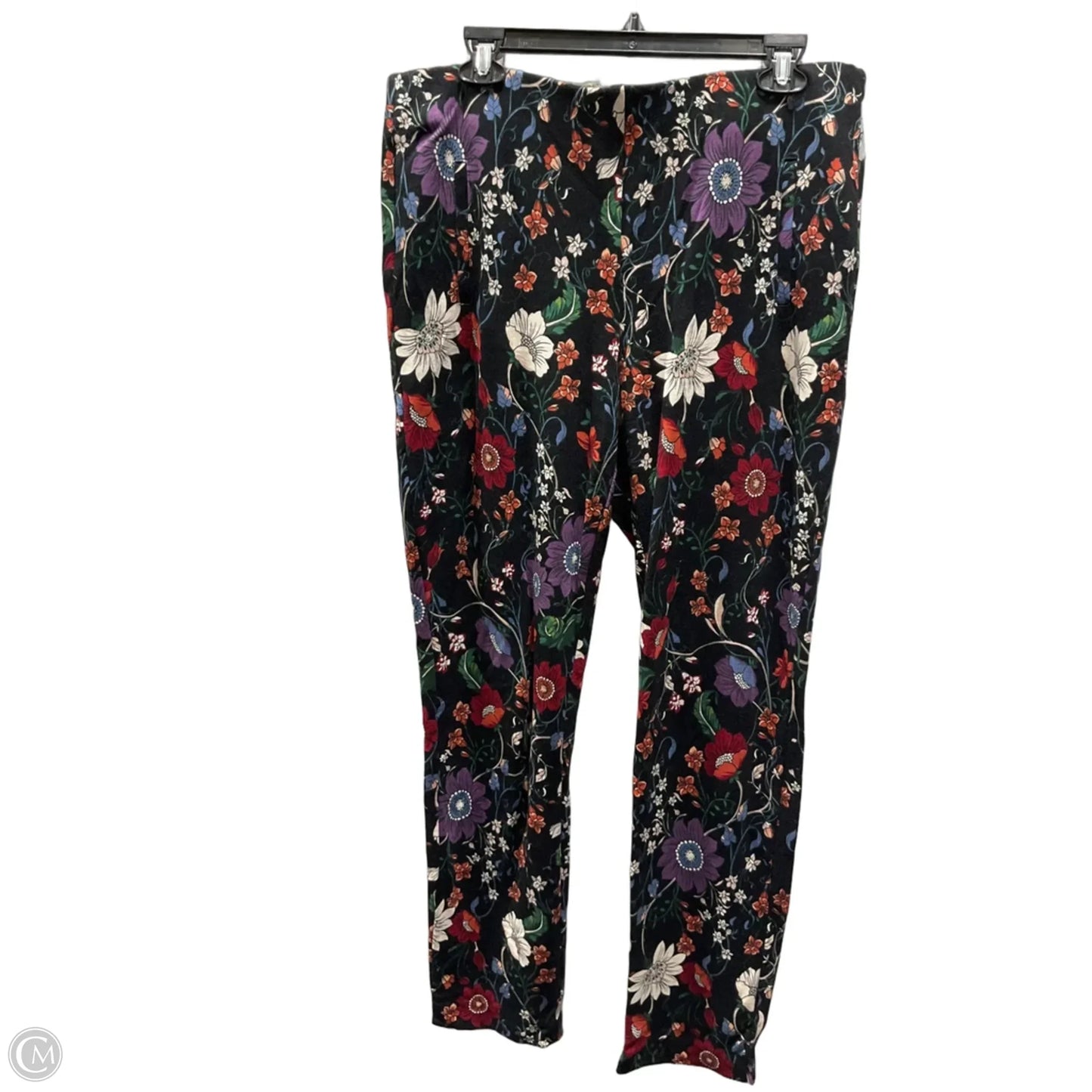 Pants Leggings By Chicos In Floral Print, Size: 12