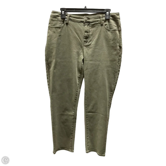 Jeans Straight By Chicos In Green, Size: M