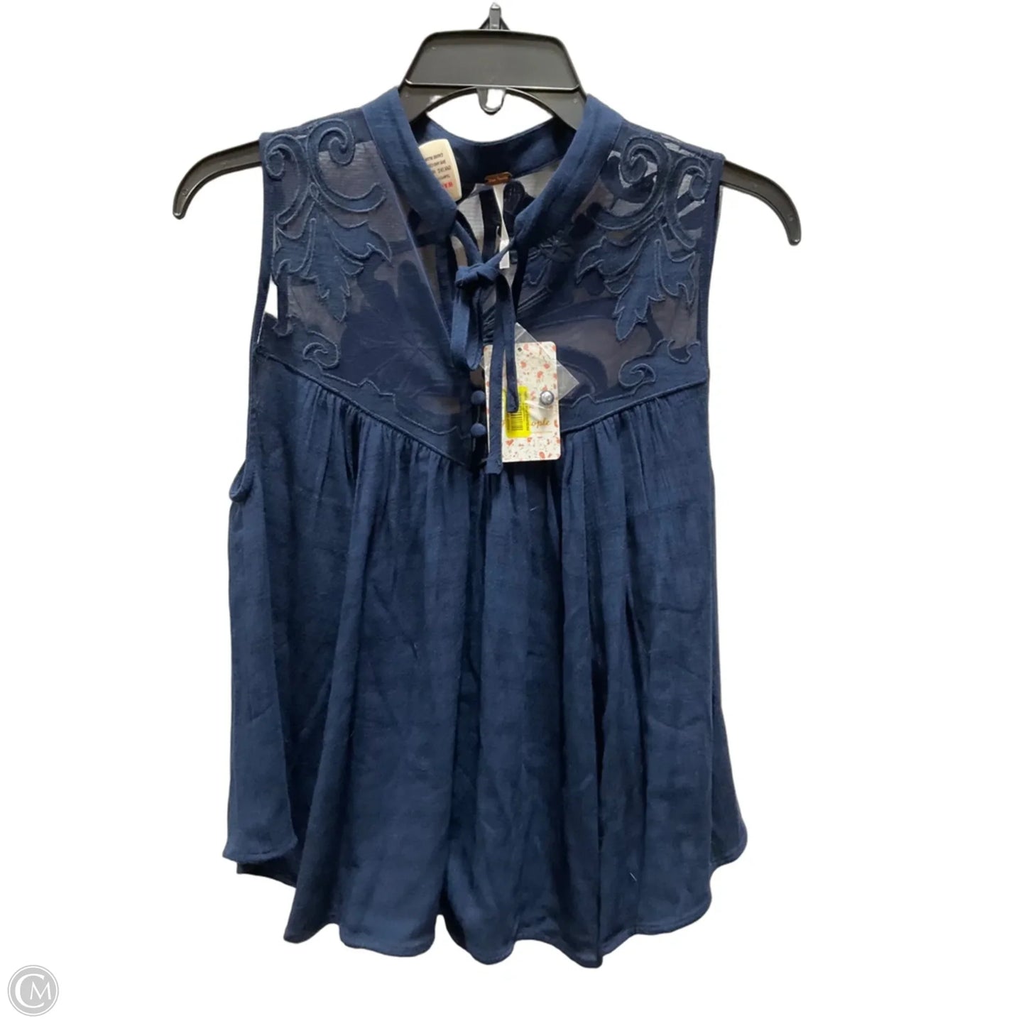 Top Sleeveless By Free People In Navy, Size: S