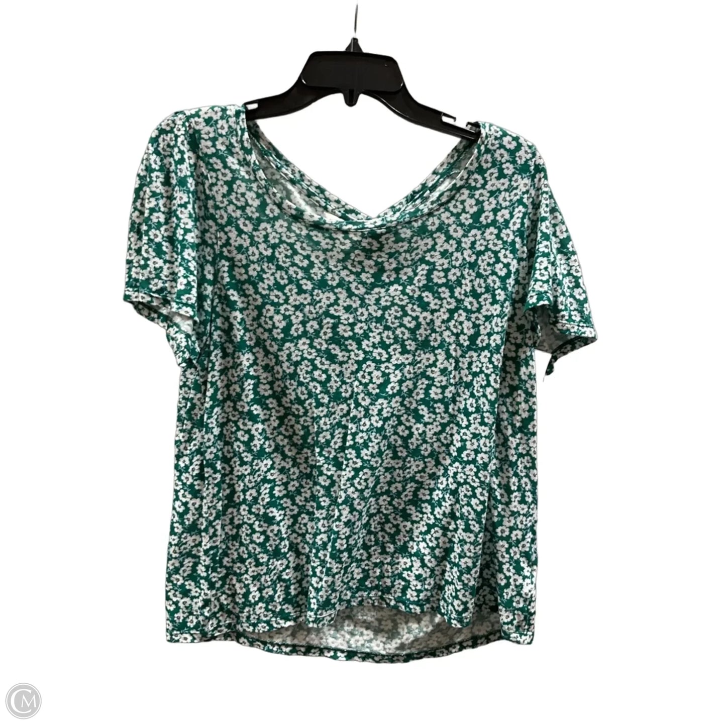 Top Short Sleeve By Lucky Brand In Green, Size: M
