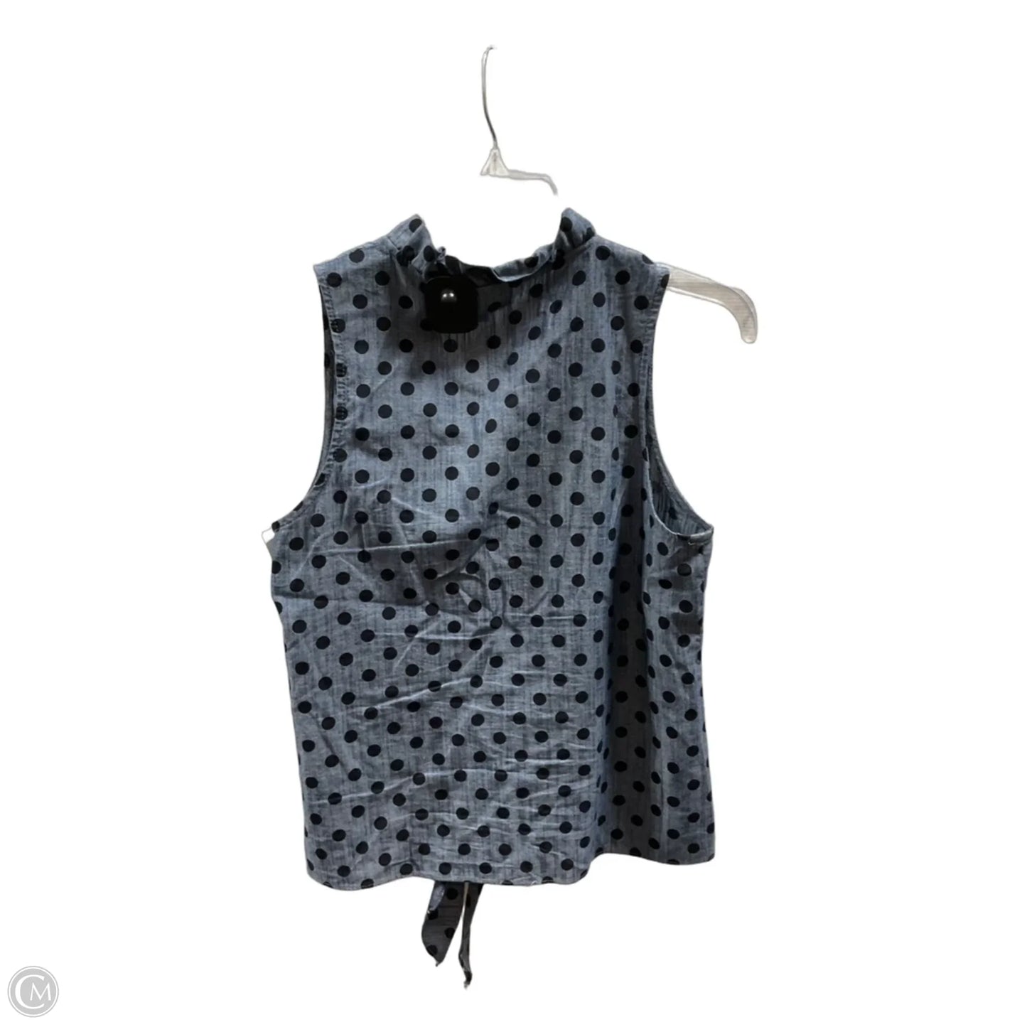 Top Sleeveless By Clothes Mentor In Polkadot Pattern, Size: Xs