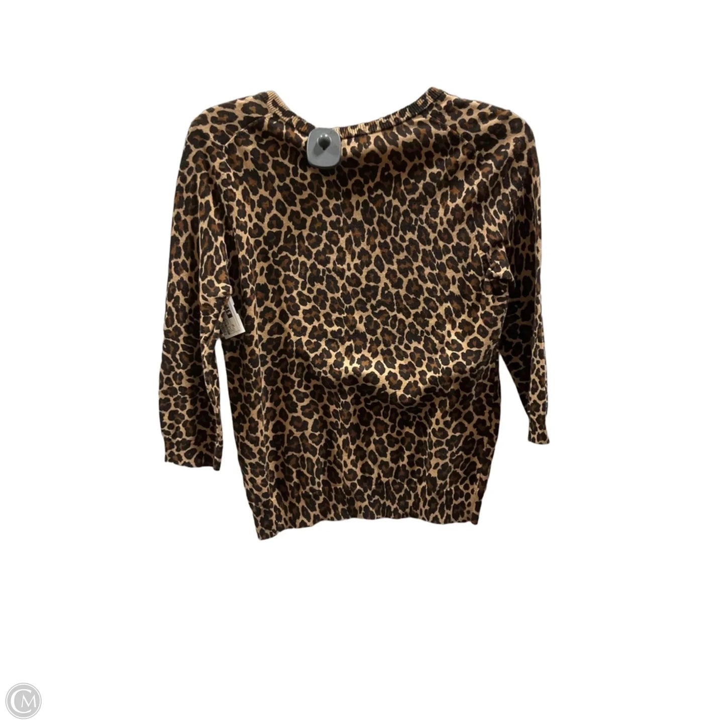 Top 3/4 Sleeve By Lands End In Animal Print, Size: Sp