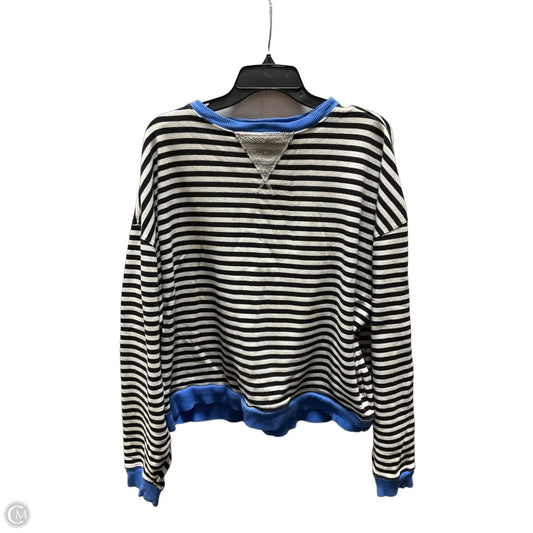 Athletic Sweatshirt Crewneck By We The Free In Striped Pattern, Size: S