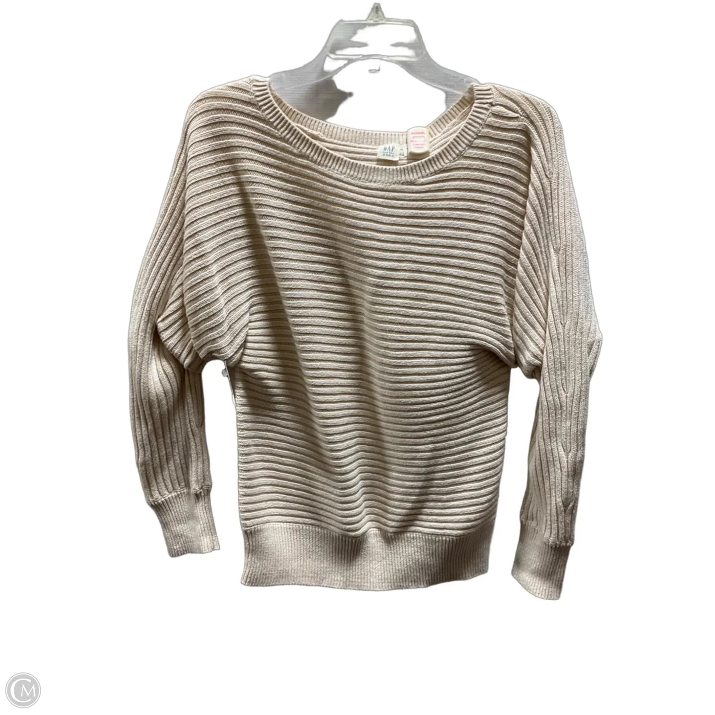 Top Long Sleeve By Gap In Cream, Size: Xs