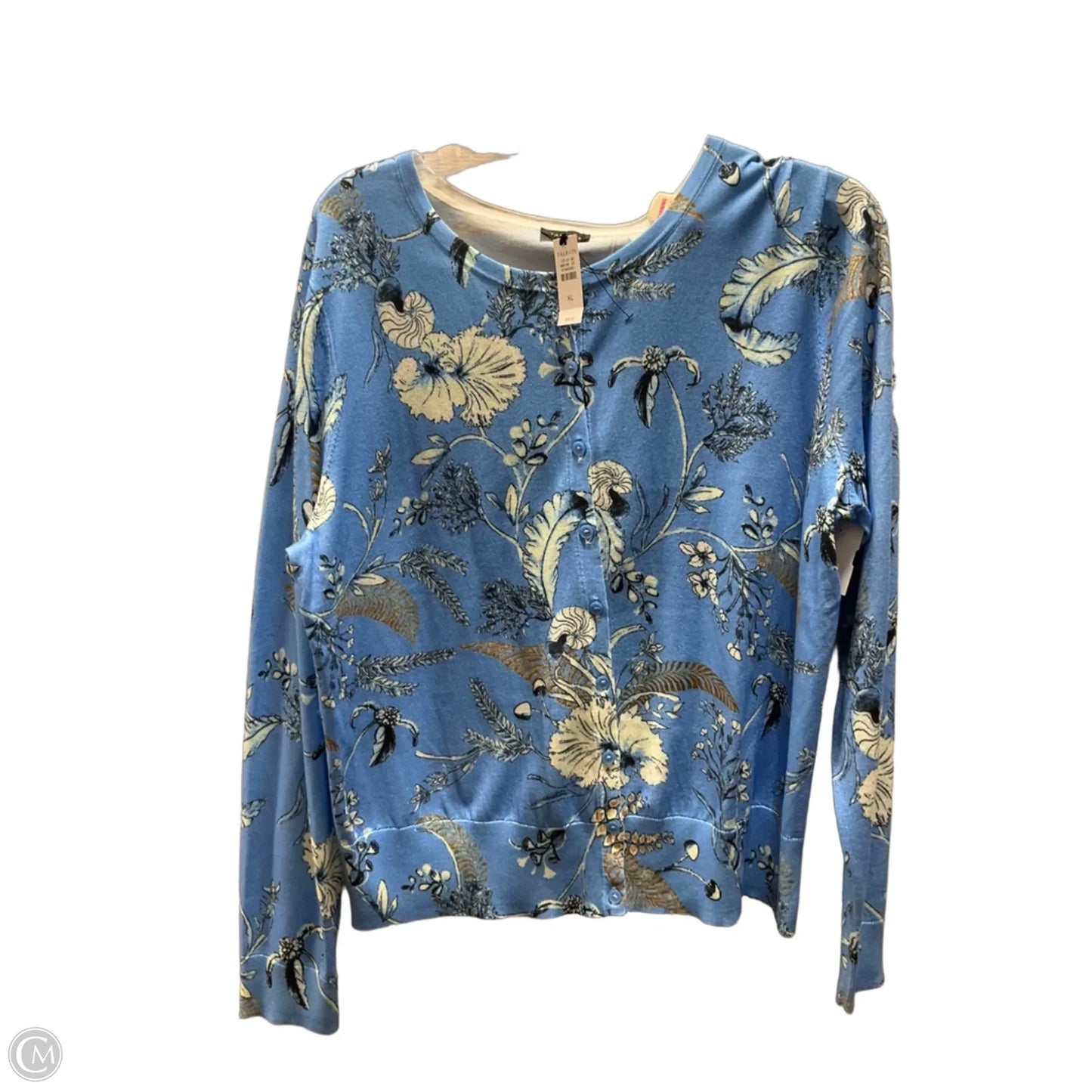 Cardigan By Talbots In Blue, Size: Xl