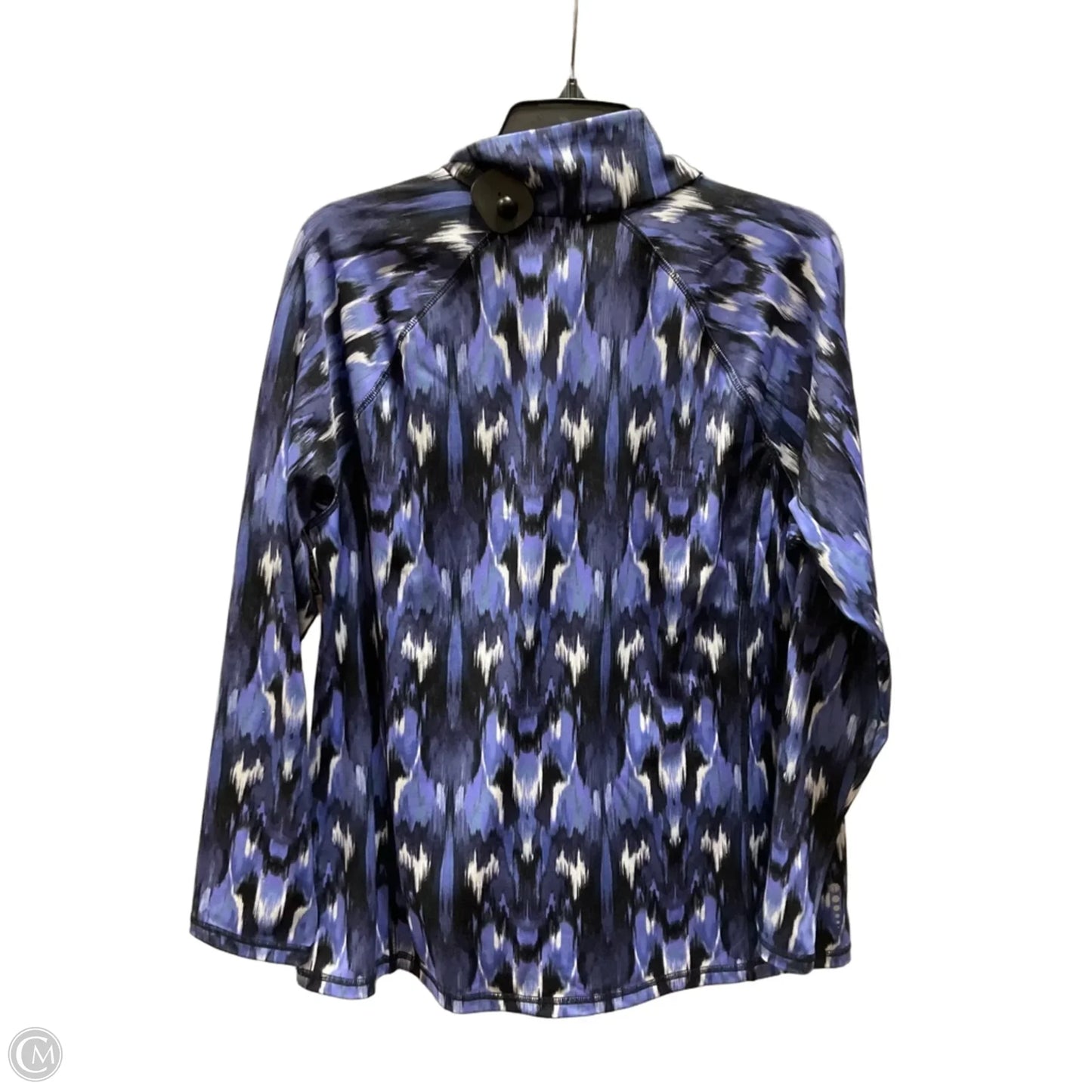 Athletic Top Long Sleeve Collar By Talbots In Blue, Size: Xl