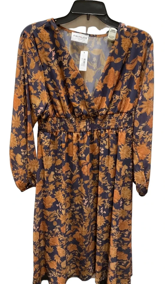 Dress Casual Maxi By First Love In Floral Print, Size: L