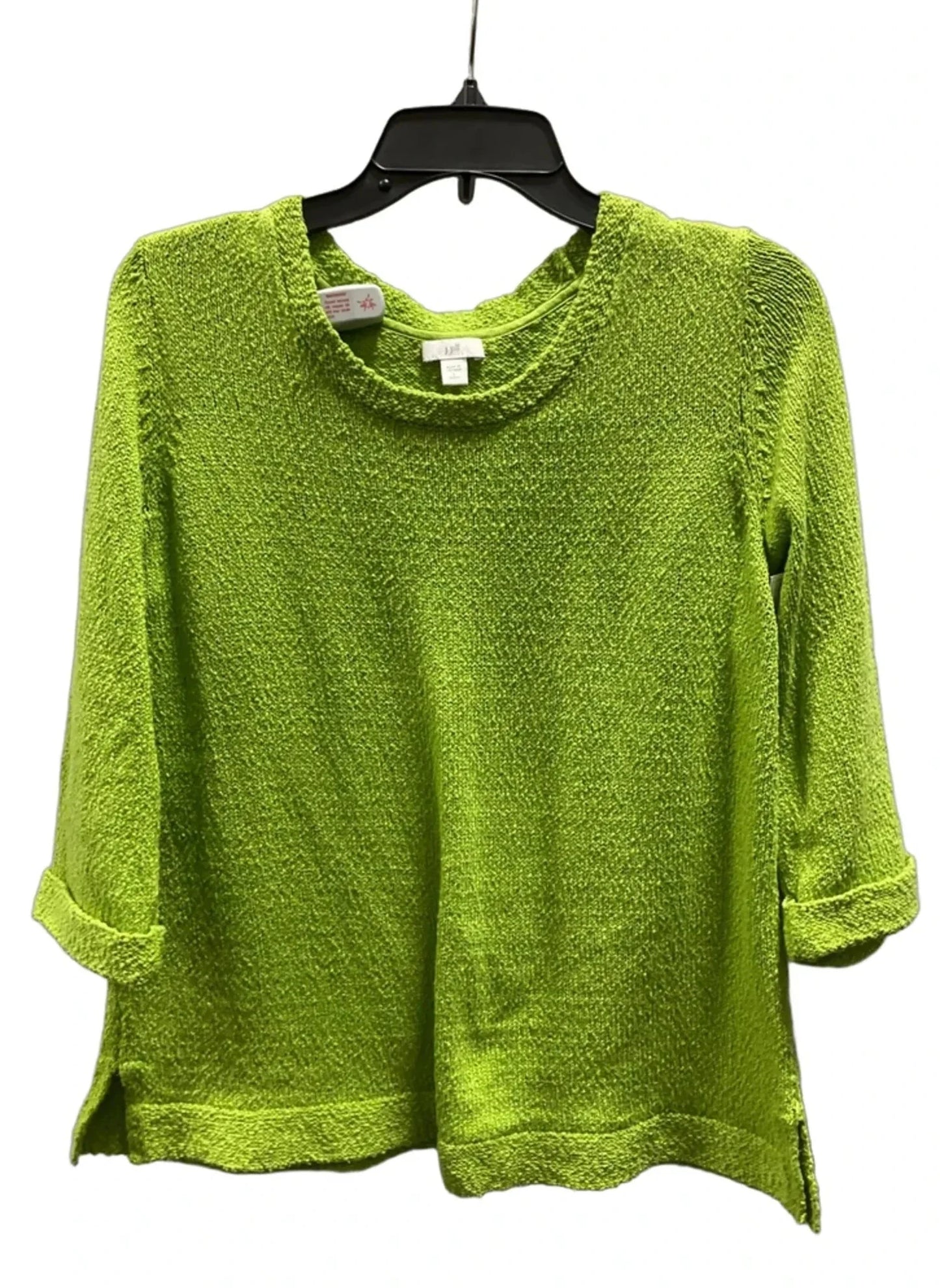 Top Long Sleeve By J. Jill In Green, Size: Lp
