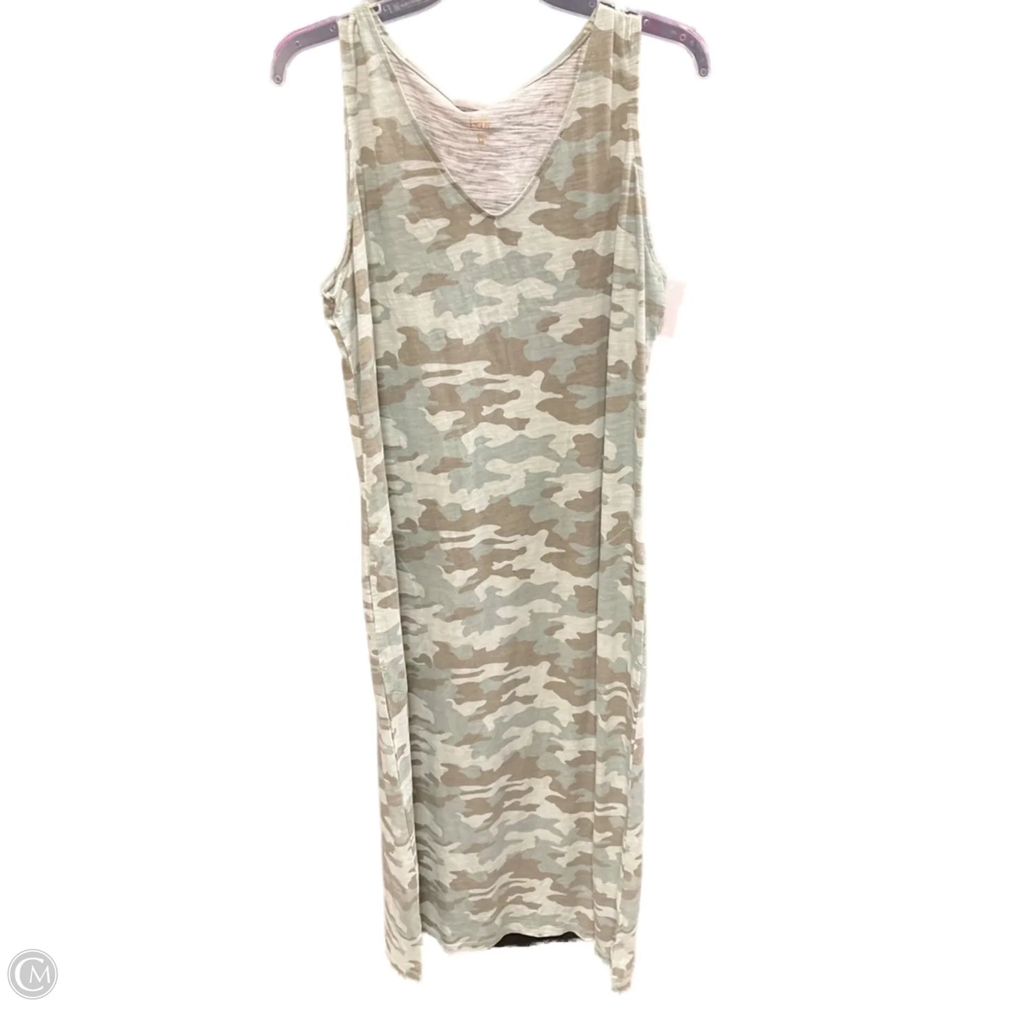 Dress Casual Maxi By Belle By Kim Gravel In Camouflage Print, Size: L