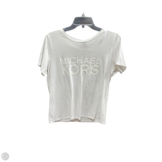 Top Short Sleeve By Michael By Michael Kors In White, Size: M
