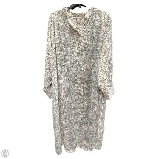 Dress Casual Maxi By H&m In Grey, Size: L