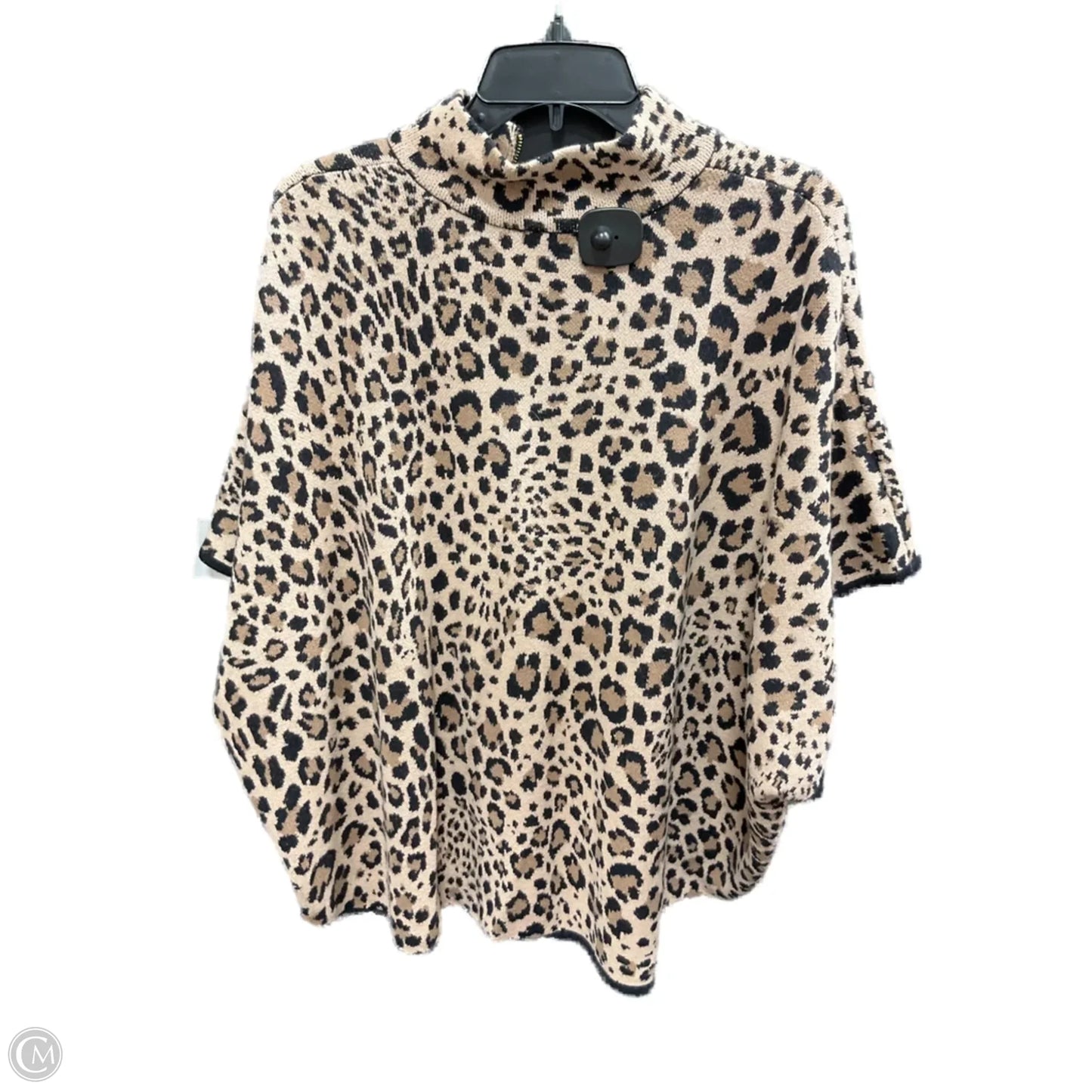 Poncho By Jones New York In Animal Print, Size: M