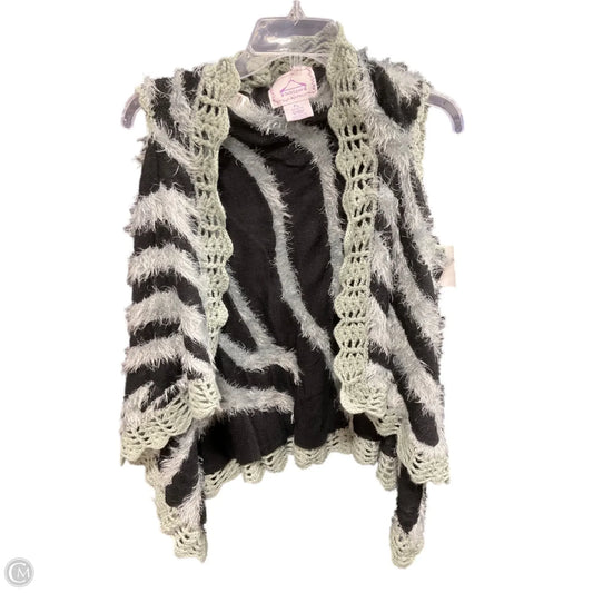 Vest Faux Fur & Sherpa By Intriguing Threads In Blue, Size: Lp