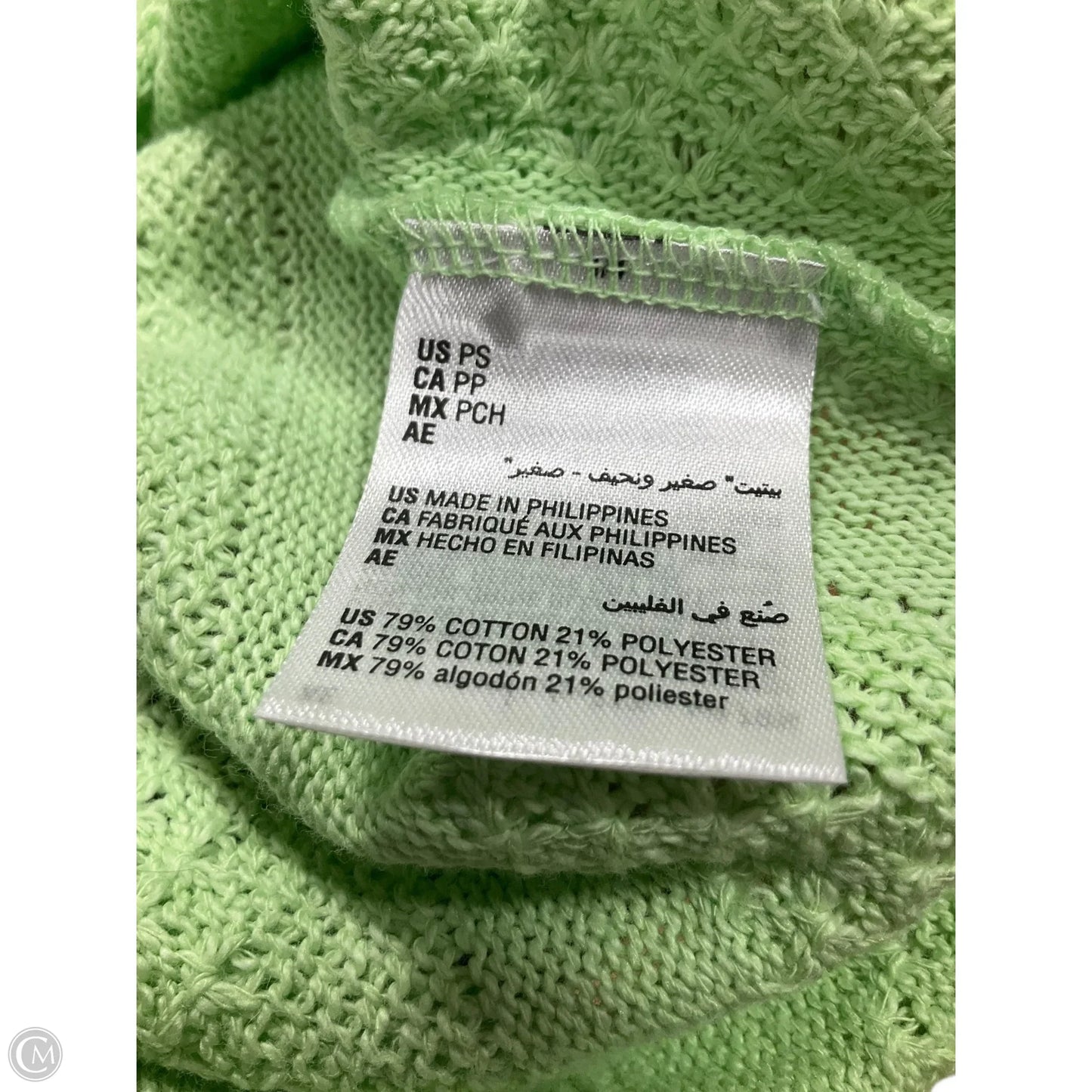 Top Short Sleeve By Alfani In Green, Size: Sp