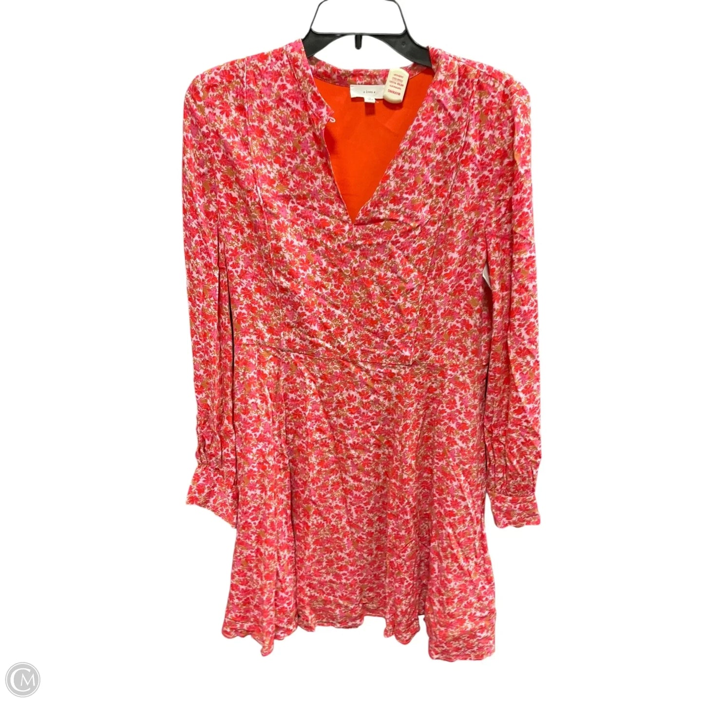 Dress Casual Short By A Loves A In Pink, Size: M