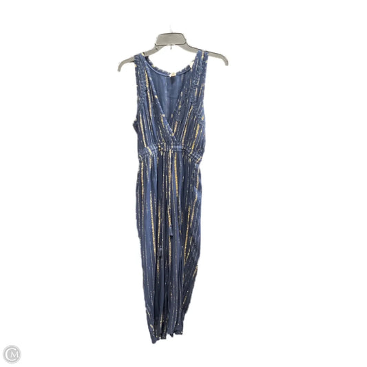 Jumpsuit By Cmb In Blue & Gold, Size: Xs