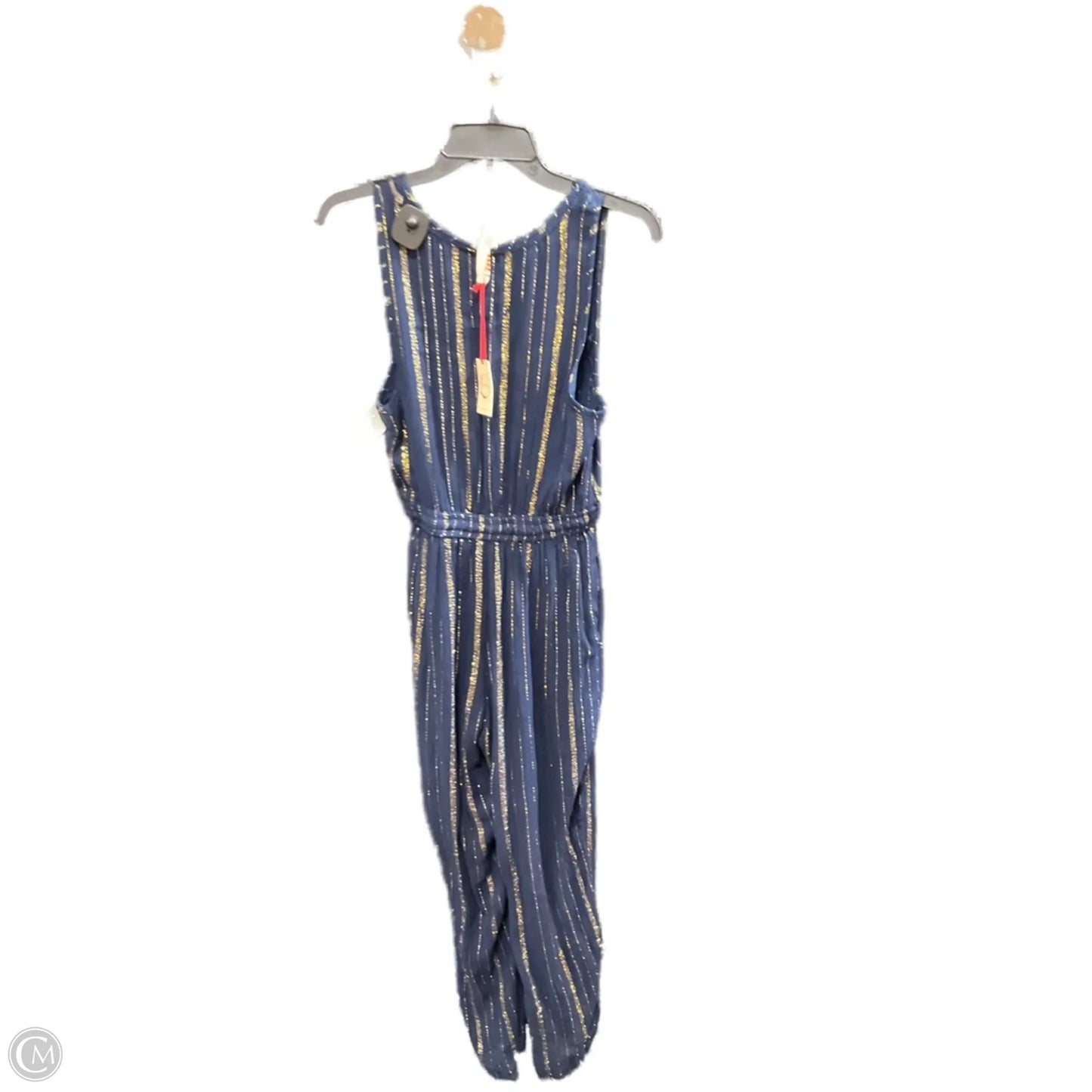 Jumpsuit By Cmb In Blue & Gold, Size: Xs