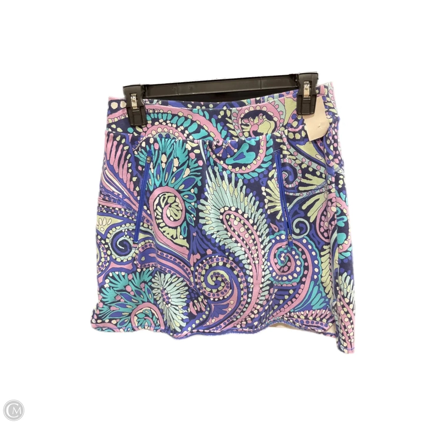 Skort By Talbots In Green & Purple, Size: Xs