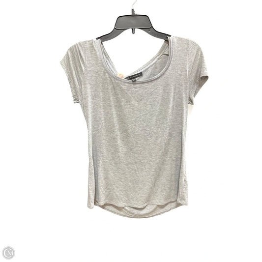 Top Short Sleeve By White House Black Market In Grey, Size: M