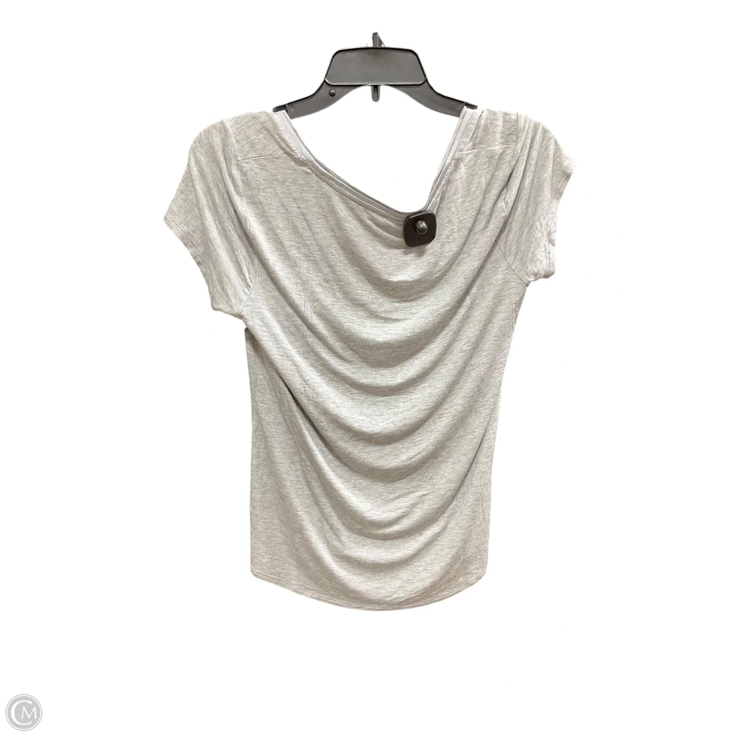 Top Short Sleeve By White House Black Market In Grey, Size: M