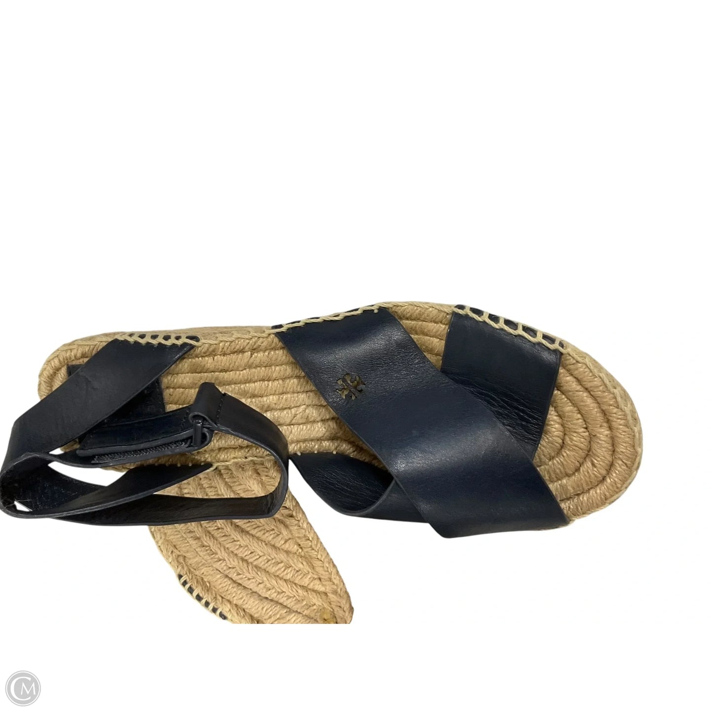 Sandals Designer By Tory Burch In Navy, Size: 6