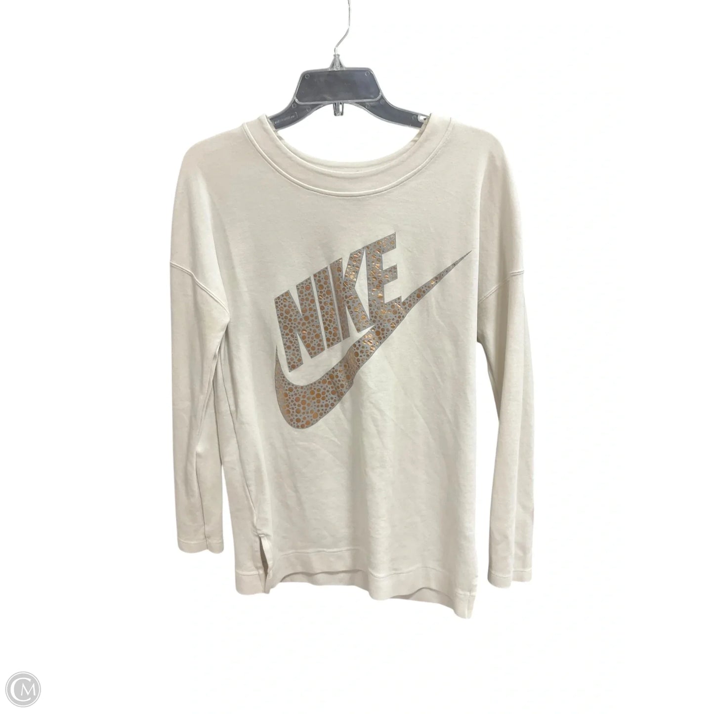 Athletic Sweatshirt Crewneck By Nike Apparel In White, Size: S