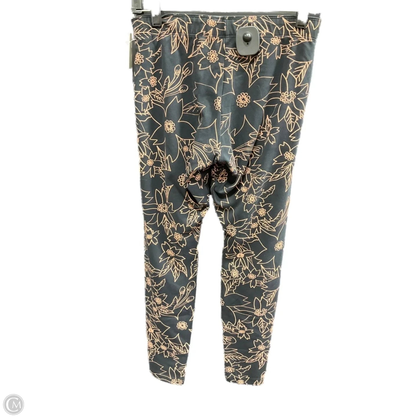 Athletic Leggings By Nike In Black & Gold, Size: M