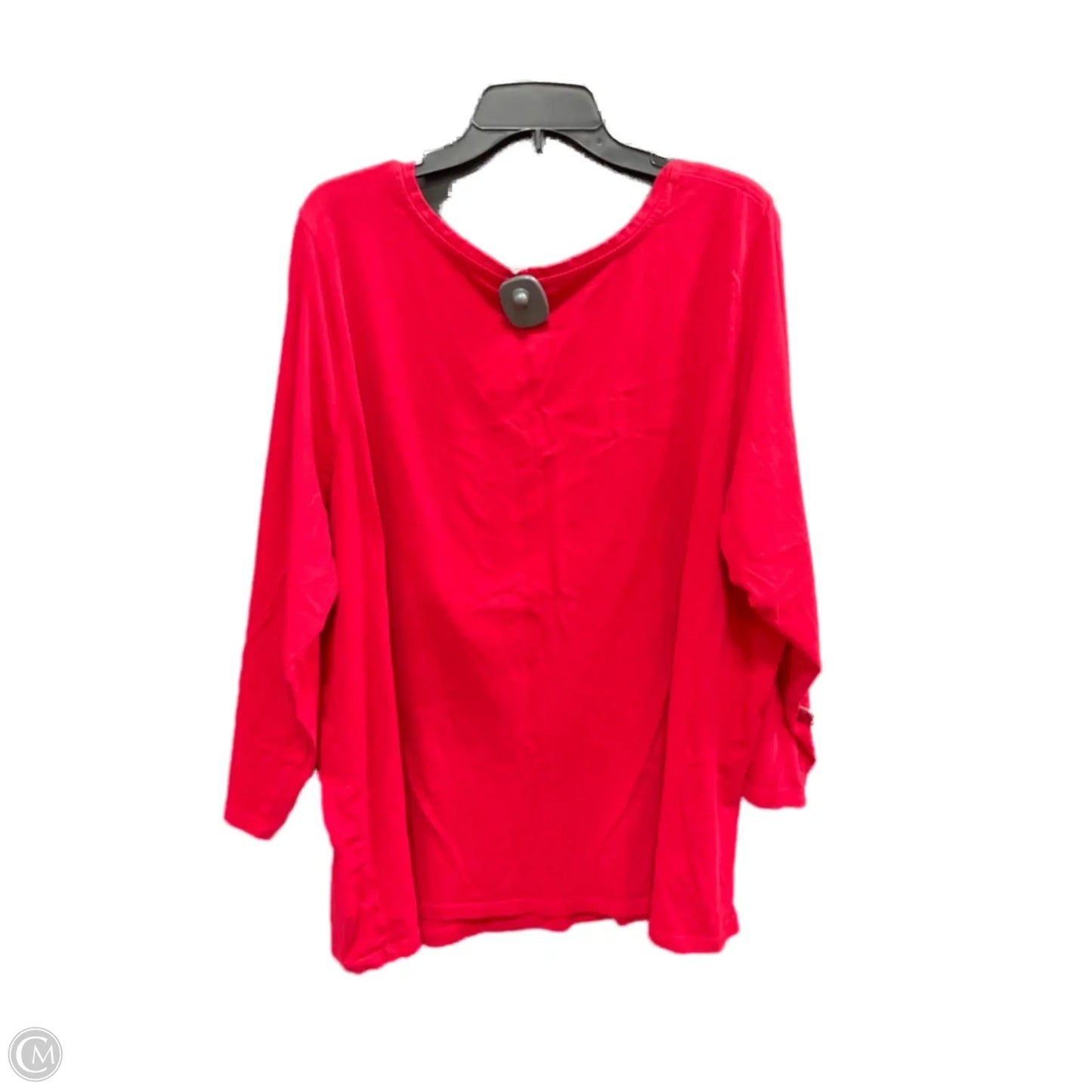 Top Long Sleeve By Romans In Red, Size: 3x