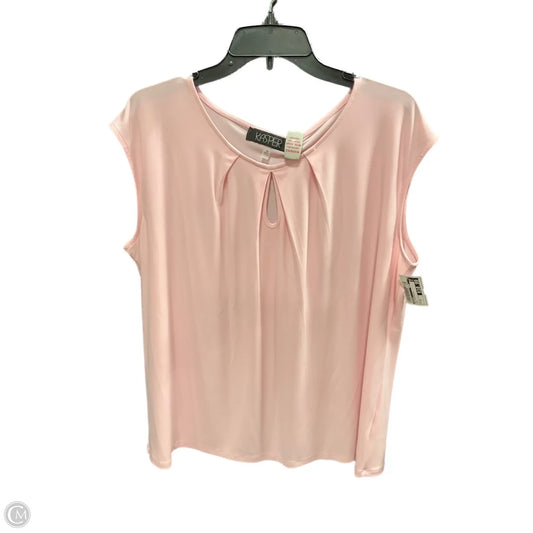 Top Sleeveless By Kasper In Pink, Size: 1x