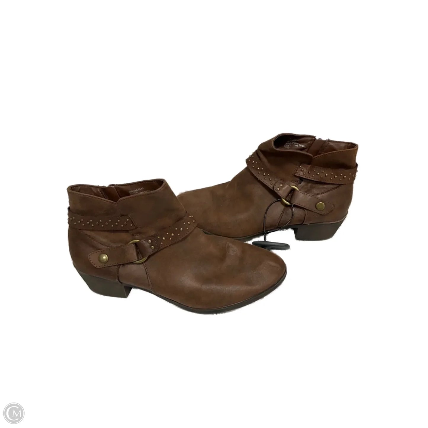 Boots Ankle Flats By Ana In Brown, Size: 8.5