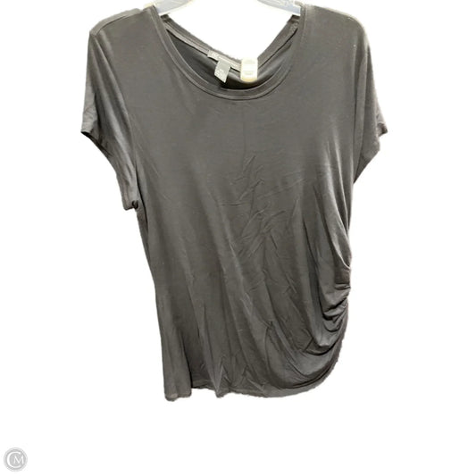 Top Short Sleeve By Inc In Black, Size: Xxl