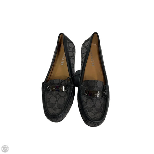 Shoes Designer By Coach In Black & Grey, Size: 7.5