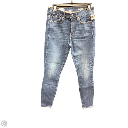Jeans Skinny By Gap In Blue Denim, Size: 6
