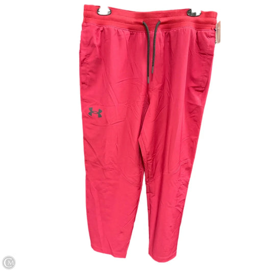 Athletic Pants By Under Armour In Red, Size: L