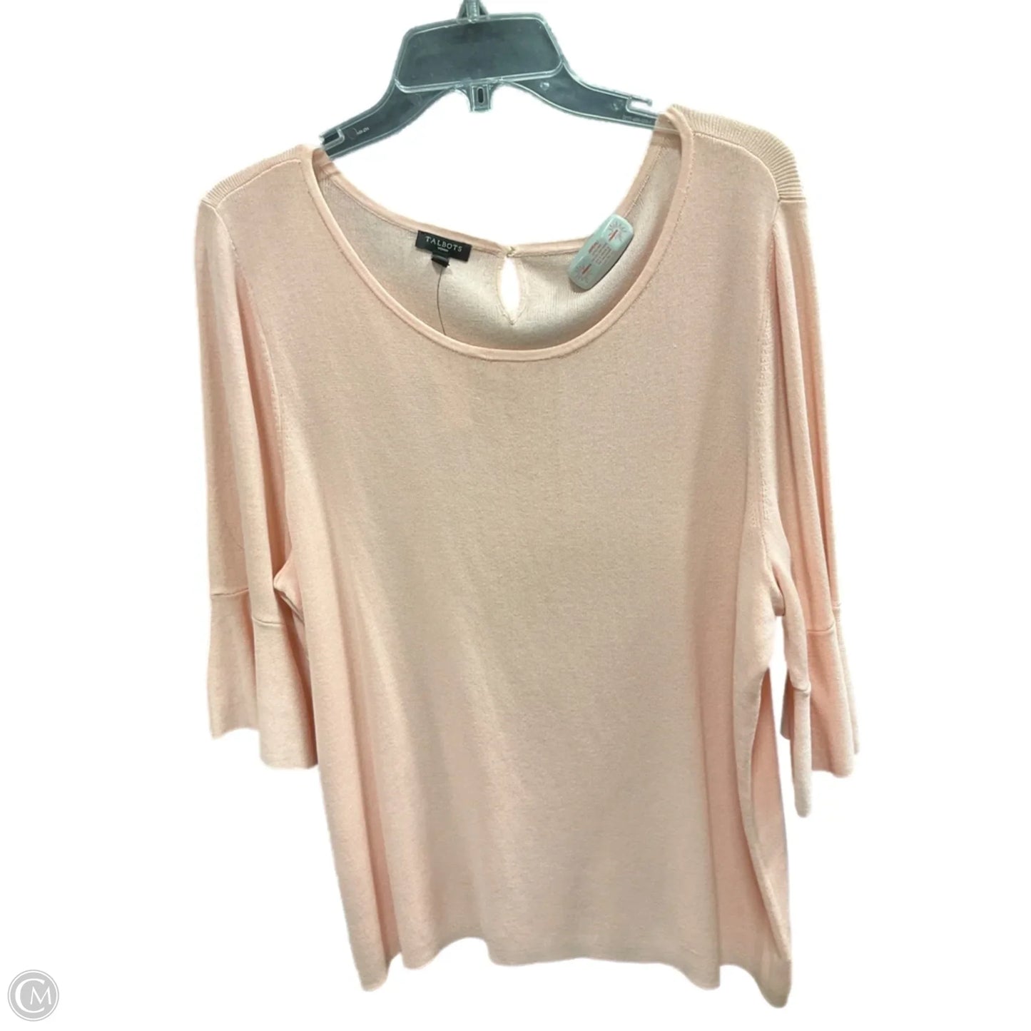 Top 3/4 Sleeve By Talbots In Pink, Size: 2x