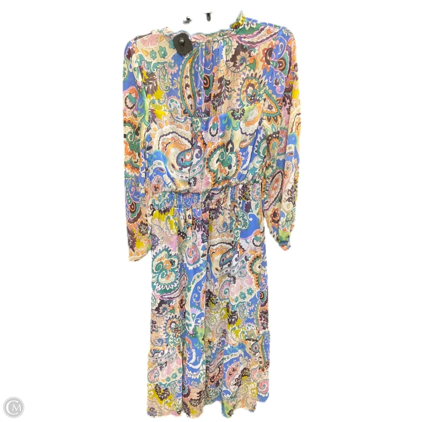 Dress Casual Midi By Zara In Multi-colored, Size: L