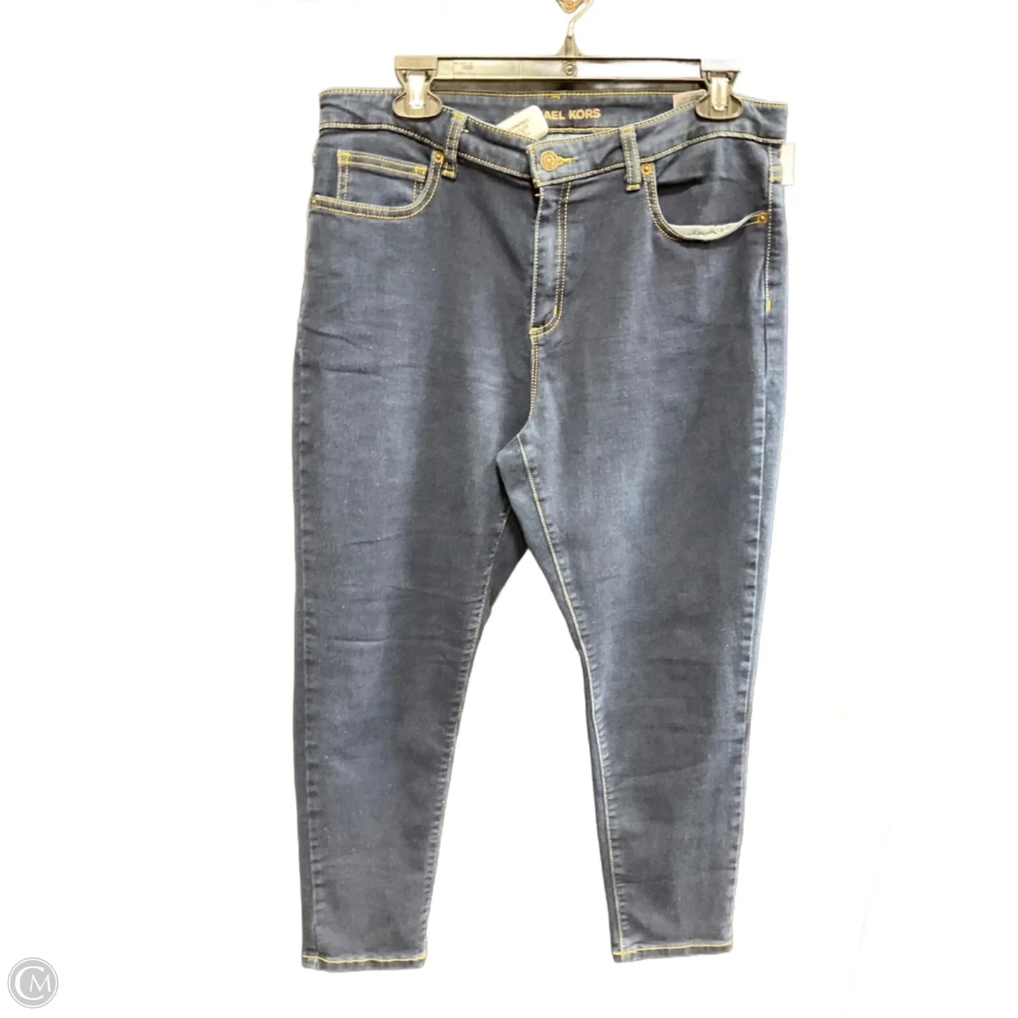 Jeans Skinny By Michael By Michael Kors In Blue Denim, Size: 14