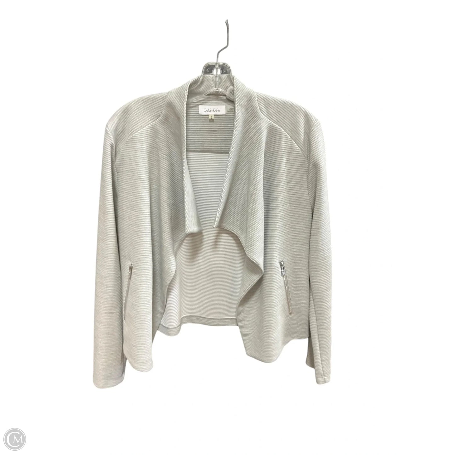 Blazer By Calvin Klein In Grey, Size: M