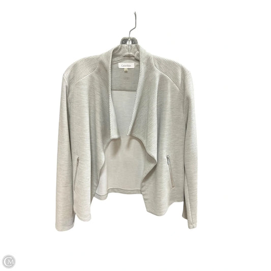 Blazer By Calvin Klein In Grey, Size: M