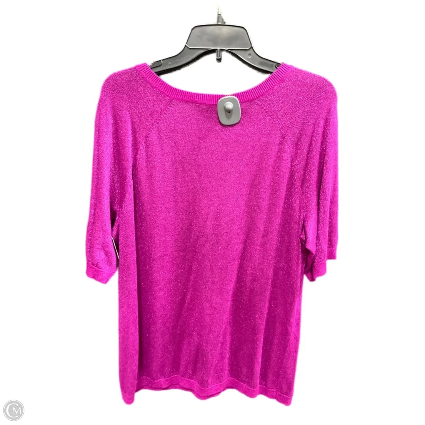 Top 3/4 Sleeve By Talbots In Purple, Size: 1x