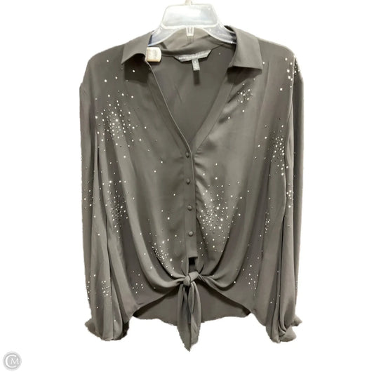 Blouse Long Sleeve By White House Black Market In Black, Size: S