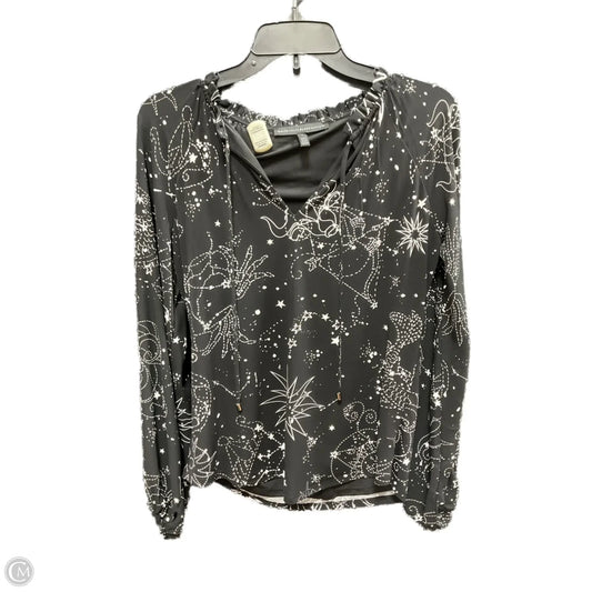 Top Long Sleeve By White House Black Market In Black & White, Size: S