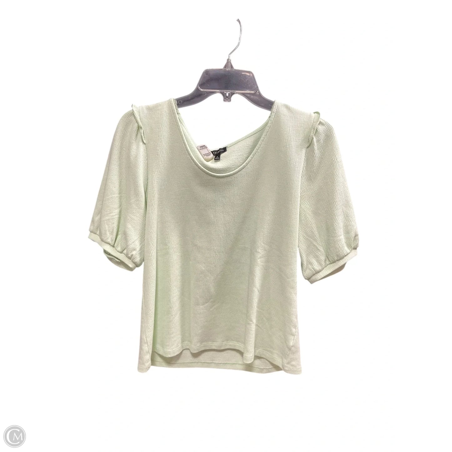 Top Short Sleeve By Talbots In Green, Size: M