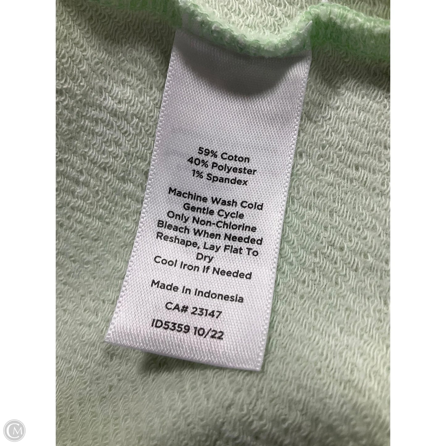 Top Short Sleeve By Talbots In Green, Size: M