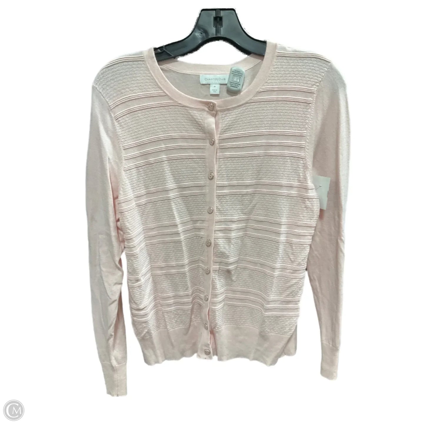 Cardigan By Charter Club In Pink, Size: M