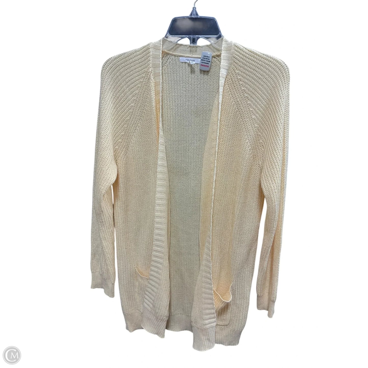 Sweater Cardigan By Maurices In Yellow, Size: Xl