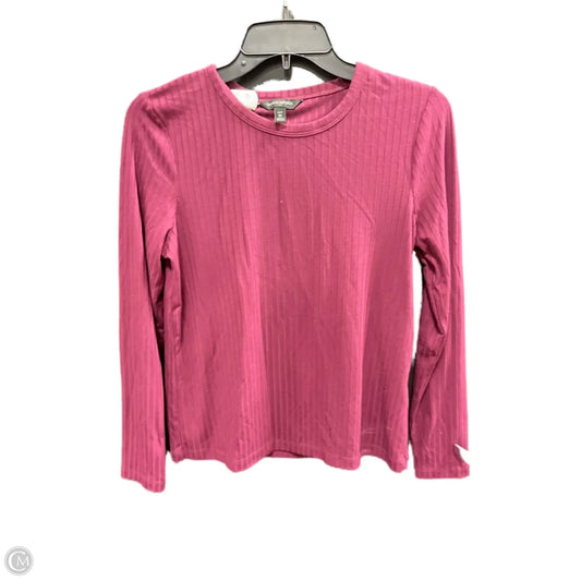 Top Long Sleeve By Banana Republic In Purple, Size: M