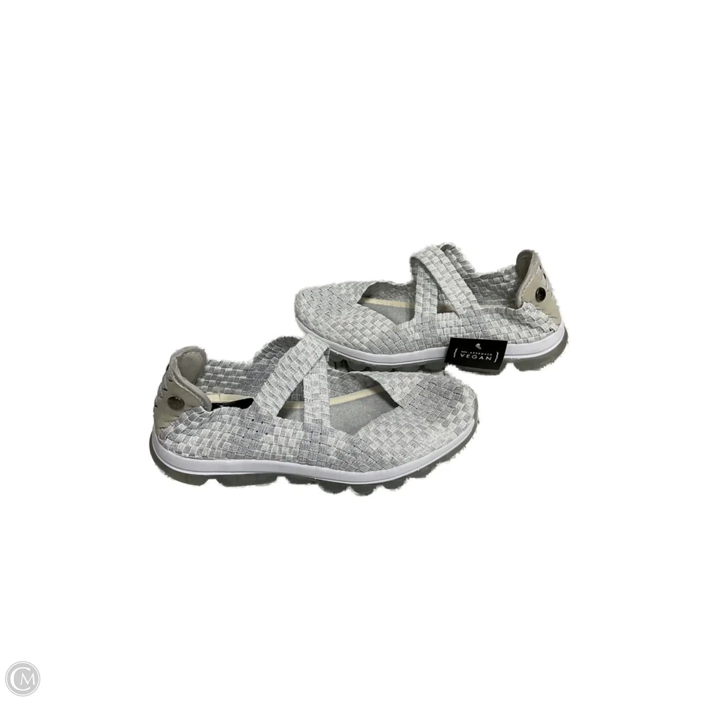 Shoes Flats By Bernie Mev In Silver, Size: 8.5