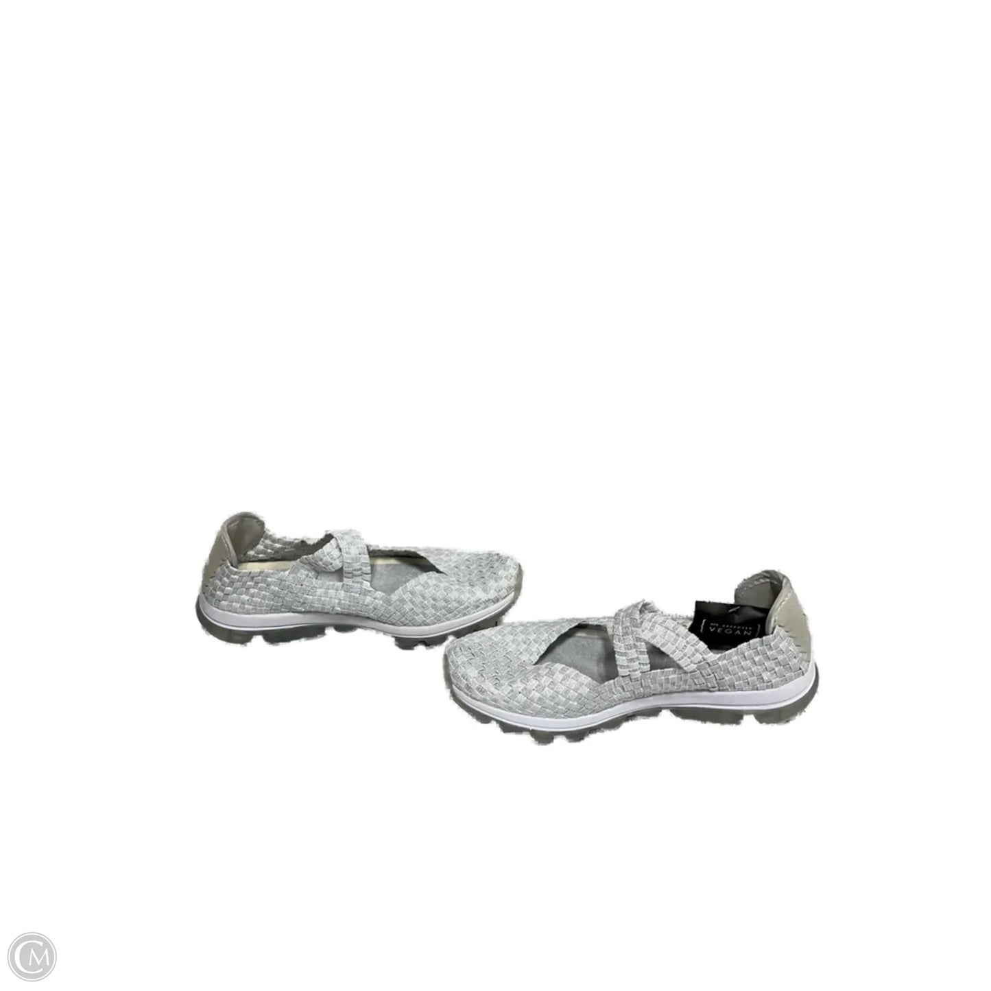 Shoes Flats By Bernie Mev In Silver, Size: 8.5