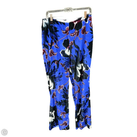 Pants Designer By Diane Von Furstenberg In Blue & Purple, Size: 8